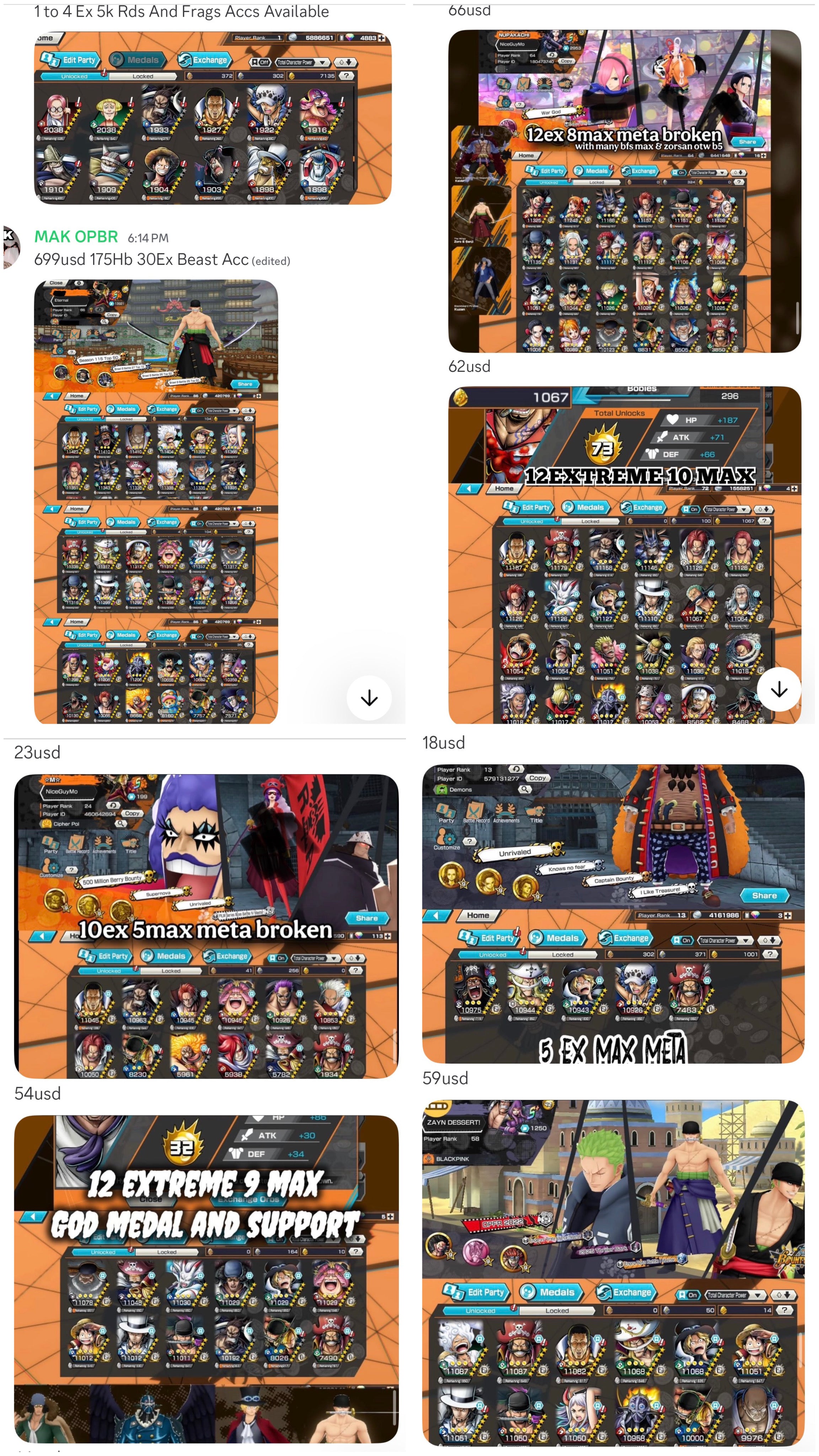 OPBR Extremes High Hb Accounts