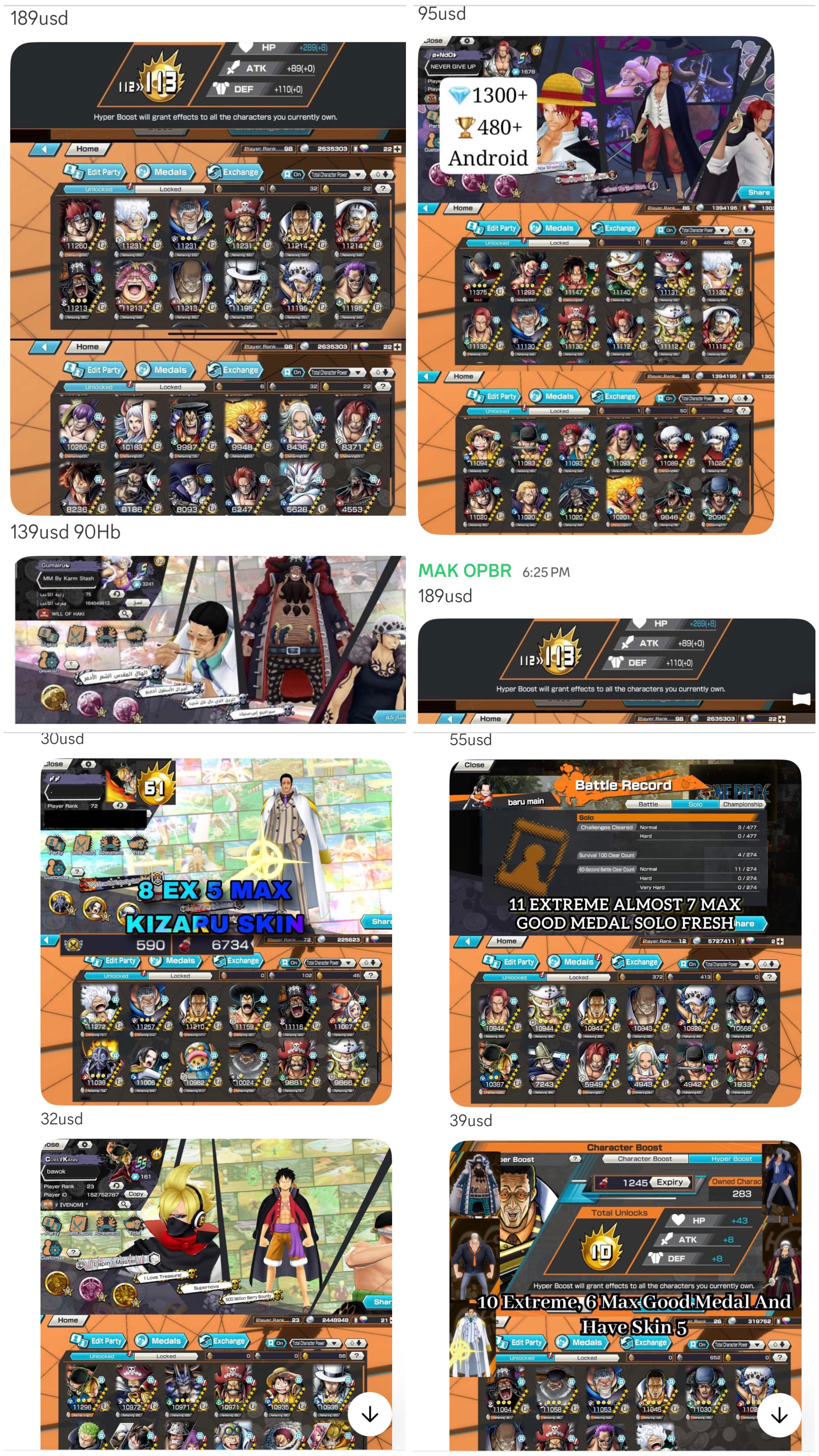 OPBR Extremes High Hb Accounts