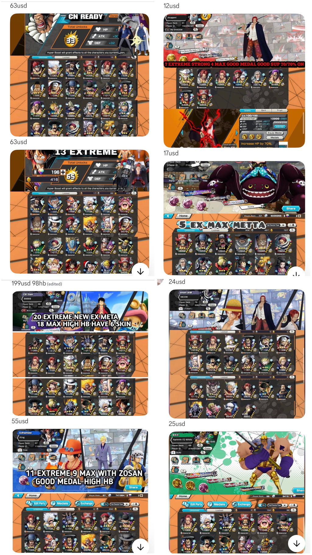 OPBR Extremes High Hb Accounts