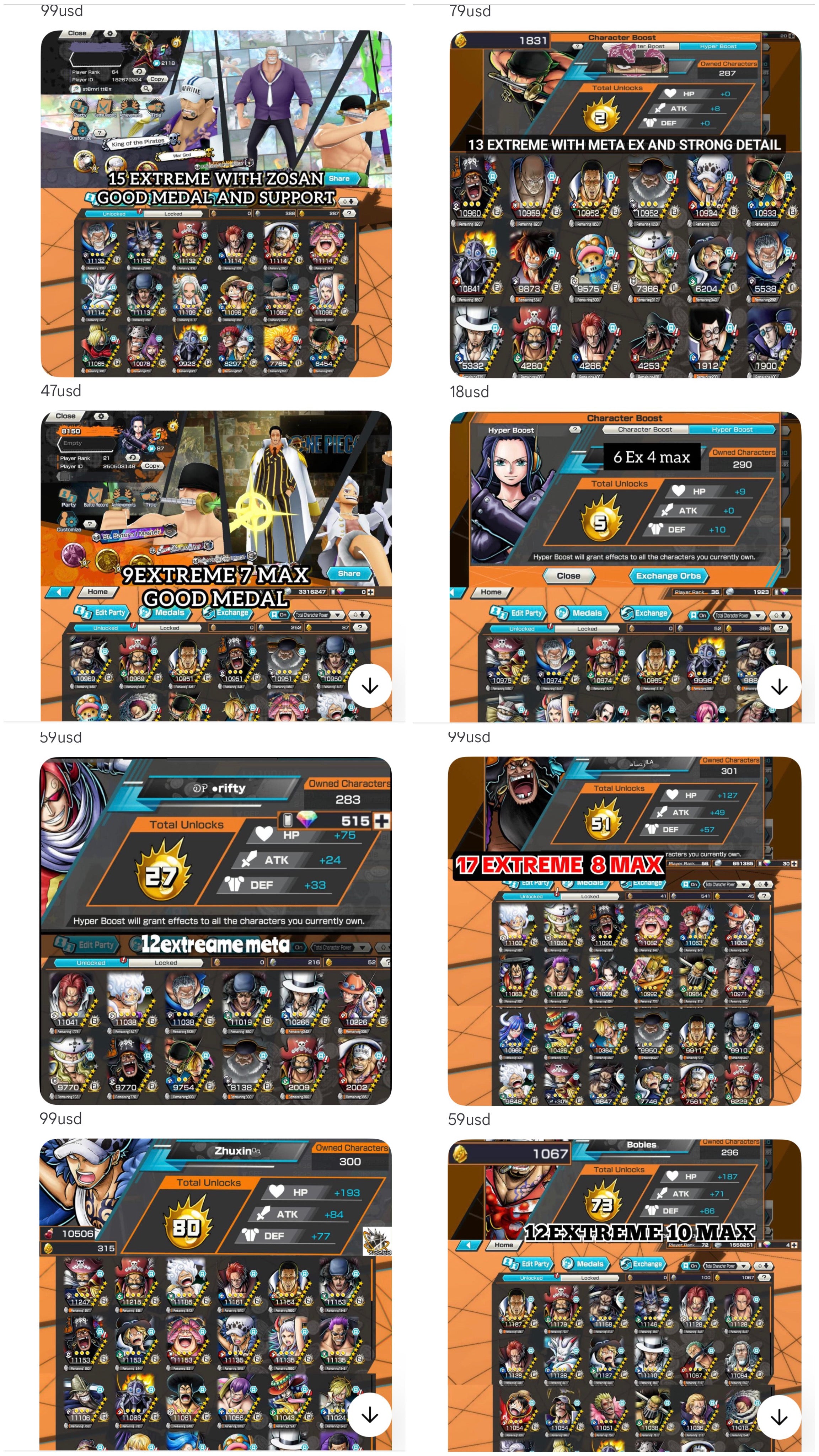 OPBR Extremes High Hb Accounts