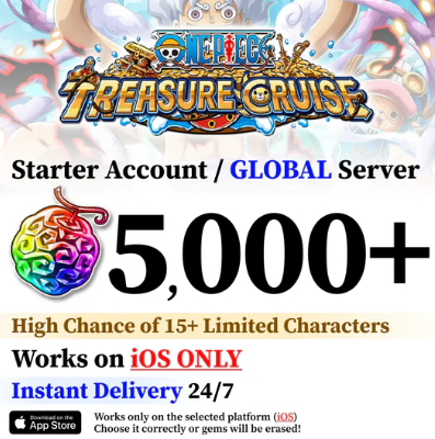 One Piece Treasure Cruise Starter Account with Rainbow Gems [IOS | Global]