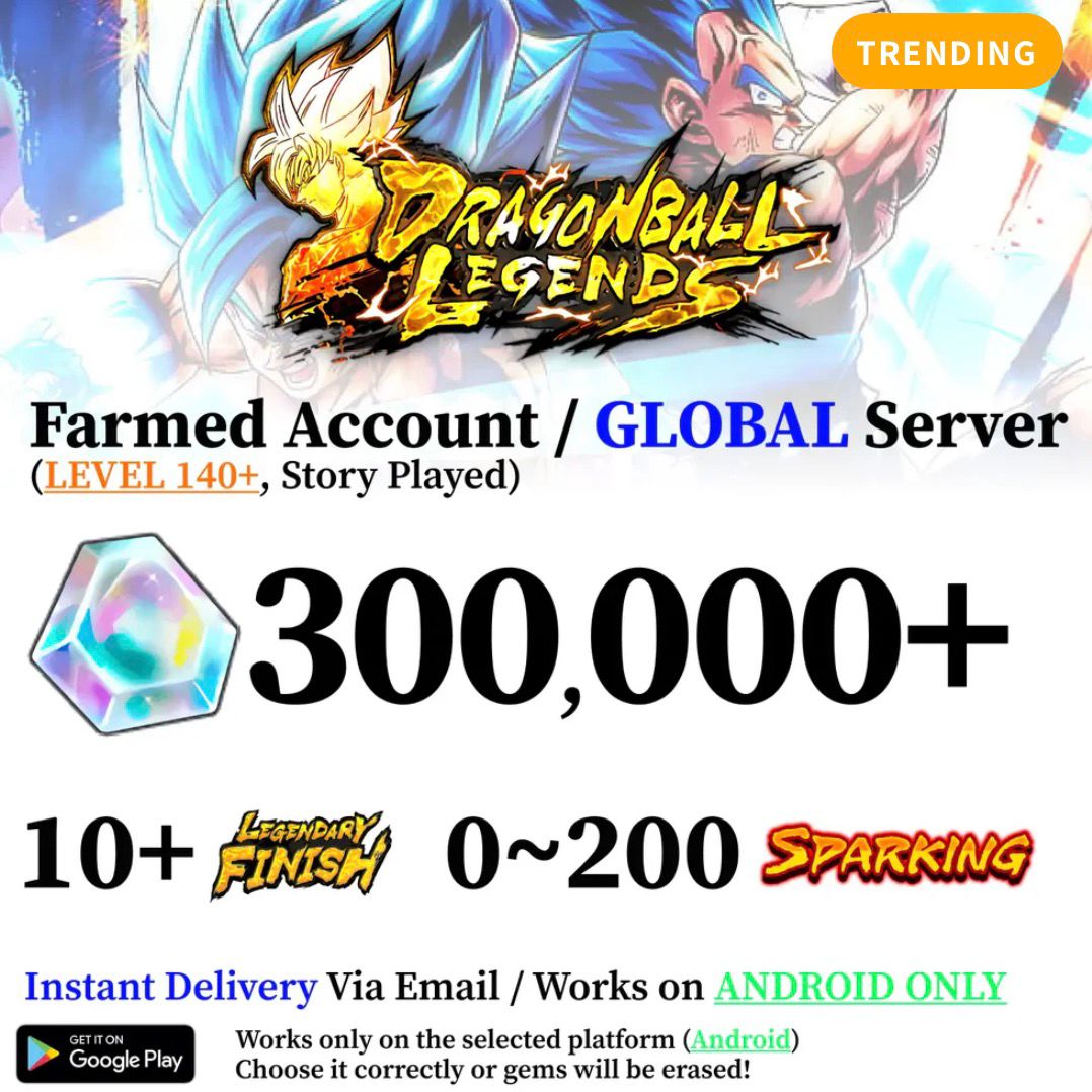 Dragon Ball Legends farmed account Android