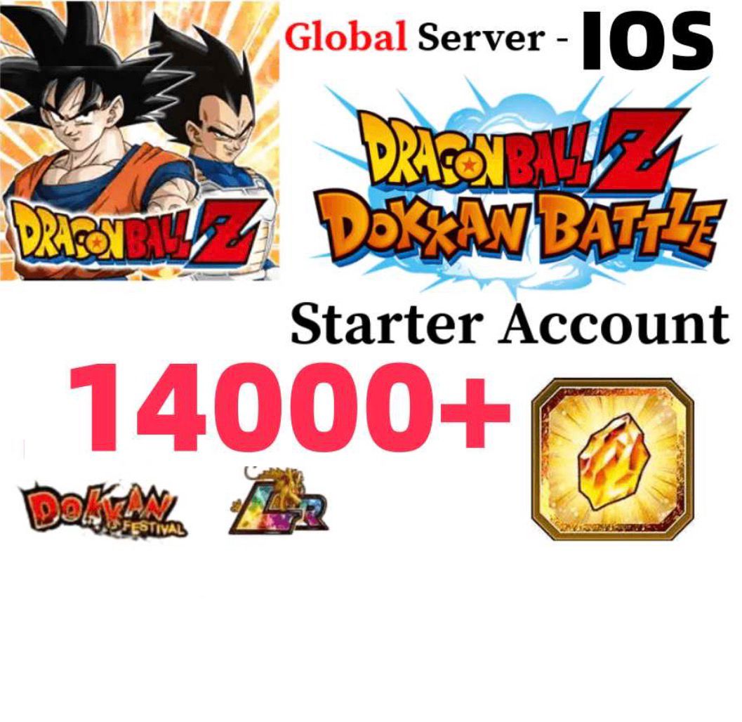 Dragon Ball Z Dokkan Battle Farmed Account with Dragon Stones [iOS]