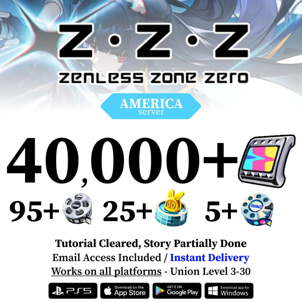 Zenless Zone Zero Reroll Account with Polychrome [America] [Europe] [Asia]