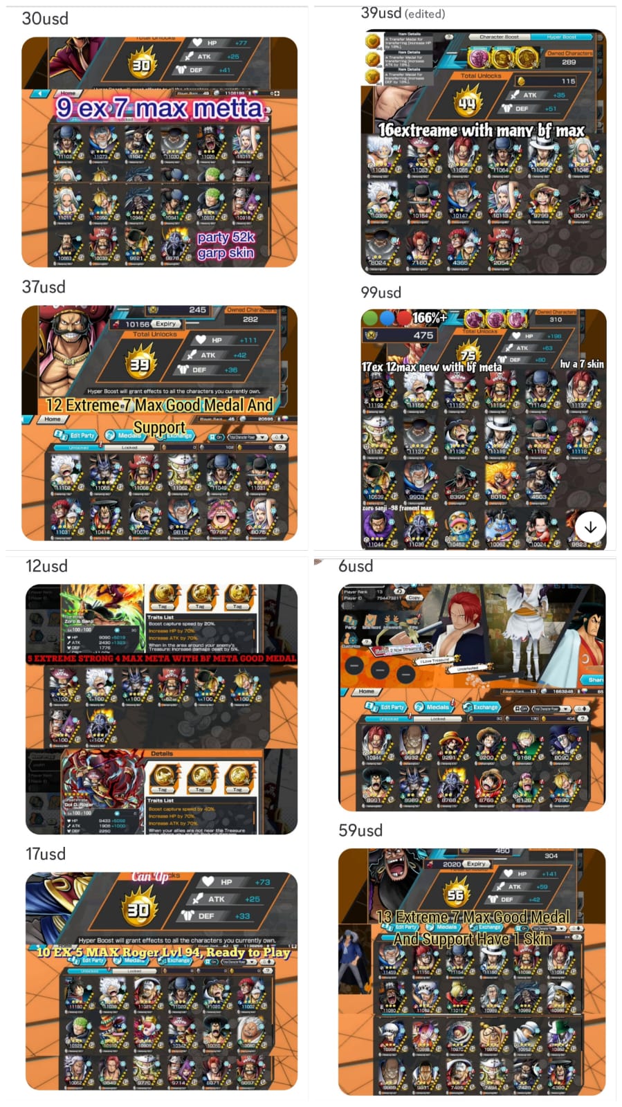 OPBR Extremes High Hb Accounts